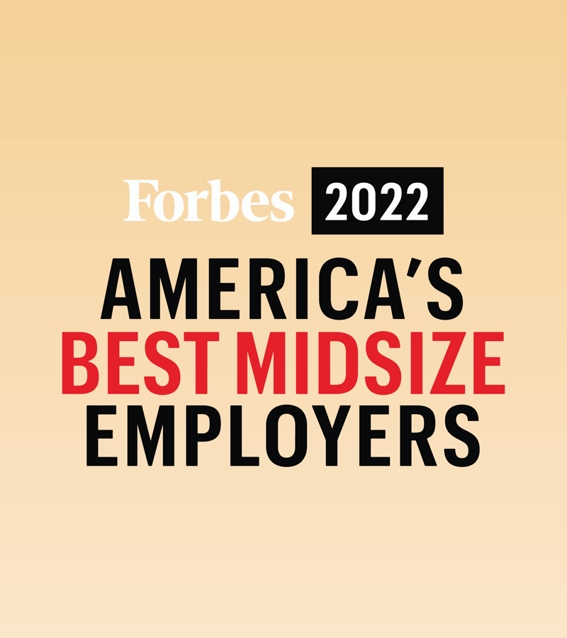 Forbes Best Midsize Employers 2022 logo