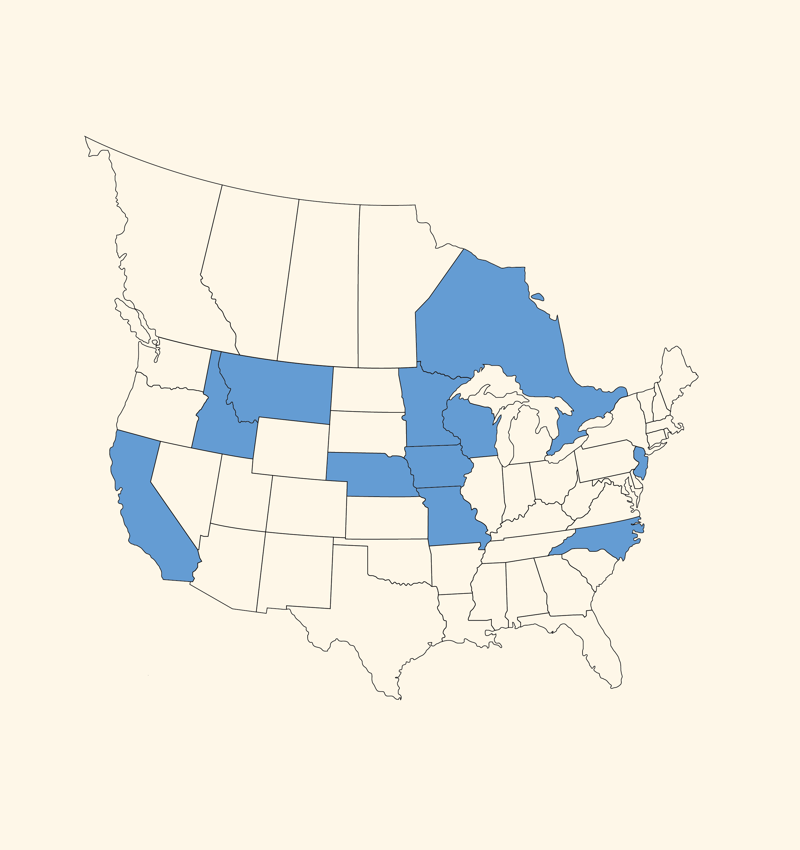 Map of pet food processing locations 