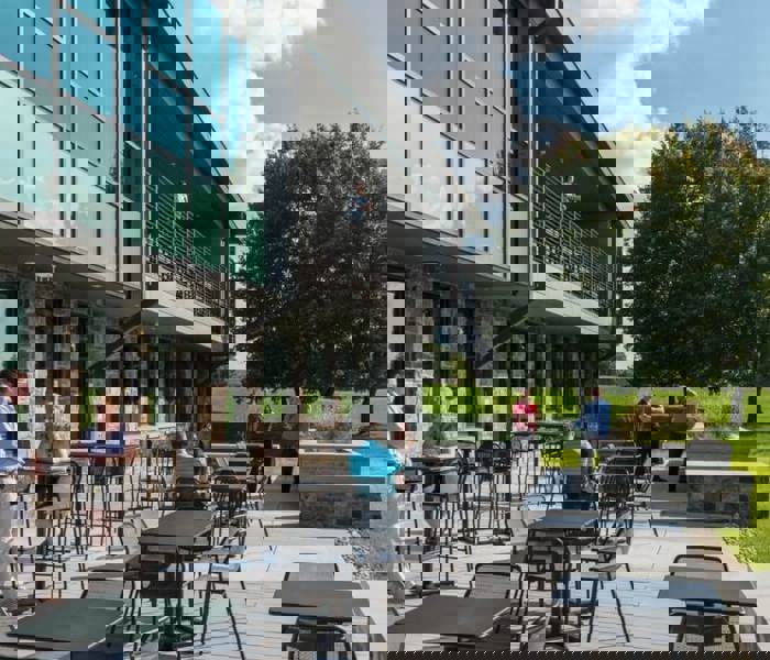 The Andersons headquarters outdoor patio space