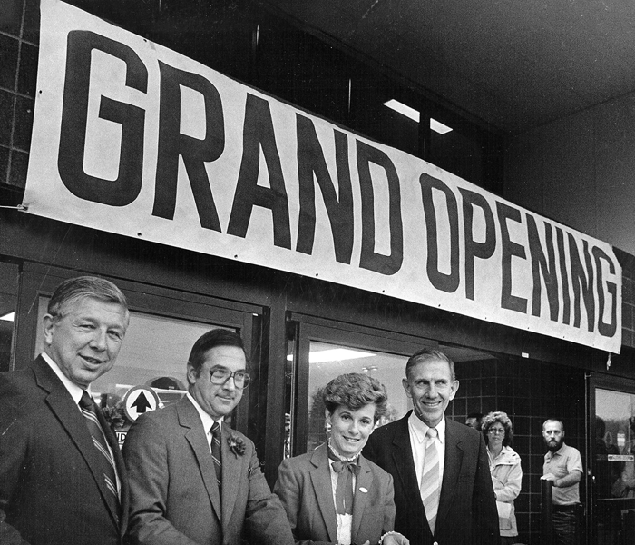 Grand Opening of a retail store from the 1980s