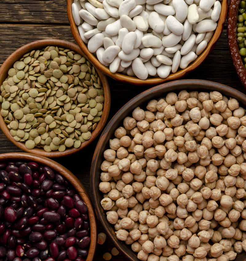 Bowls of ingredients