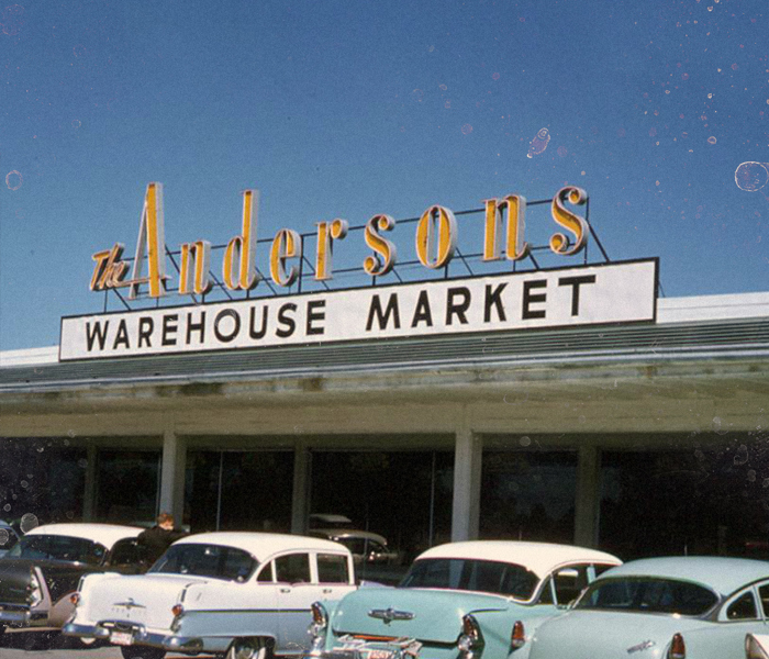 Photo of The Andersons Warehouse Market from the 1950s