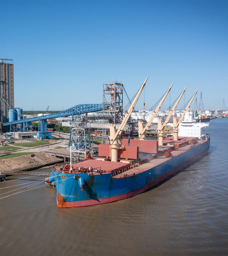 Ship at The Andersons Port Houston Facility